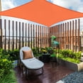 thumbnail image 5 of Square Sun Shade Sail UV Block Waterproof Patio Awning Outdoor Garden Pool Sun Canopy Shelter Cover 13'x13' Orange, 5 of 8