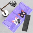 thumbnail image 4 of Cute Pastel Purple Desk Mat Kawaii Anime Cat Large XXL Gaming Mouse Pad Cats Lavender Extended Mousepad Desktop Mat Laptop Keyboard Mouse Mat Desk Pad for Women Office Desk Decor 31.5x15.75 in, 4 of 6