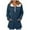 Navy, variant on successthop Quarter Zip Hoodie Women Drawstring Long Sleeve Top with Pockets Streetwear Solid Trendy Sweater Navy XL