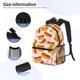 thumbnail image 3 of Disketp Hot Dog In Heart Mochila Ligera Clásica con Múltiples Bolsillos, Mochila Casual para Hombre y Mujer, Ideal para Escuela, Trabajo y Viajes, 3 of 6