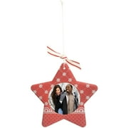 Sculpted Photo Ornament - Star (Poly Resin)