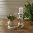 thumbnail image 2 of Park Designs Tall White Washed Jenny Candlestick, 2 of 5
