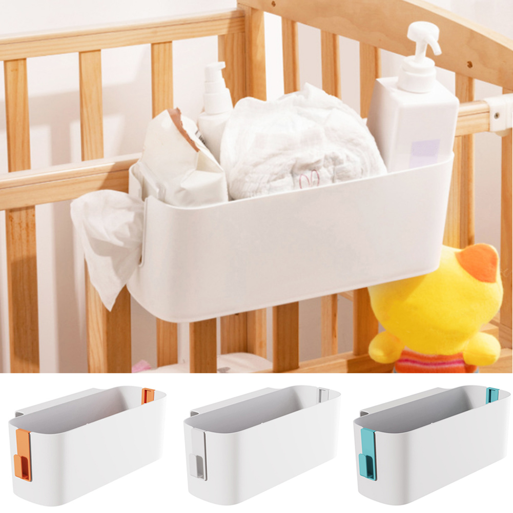 Bedside Storage Case, Hanging Storage Basket with Hooks Multifunction