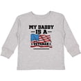 thumbnail image 3 of Inktastic My Daddy is a Veteran Boys or Girls Long Sleeve Toddler T-Shirt, 3 of 5