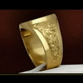 thumbnail image 5 of VIVIDELLE Fashion Lion Badge 18k Yellow Gold Plated Rings for Men Jewelry Size 7-13-12, 5 of 5
