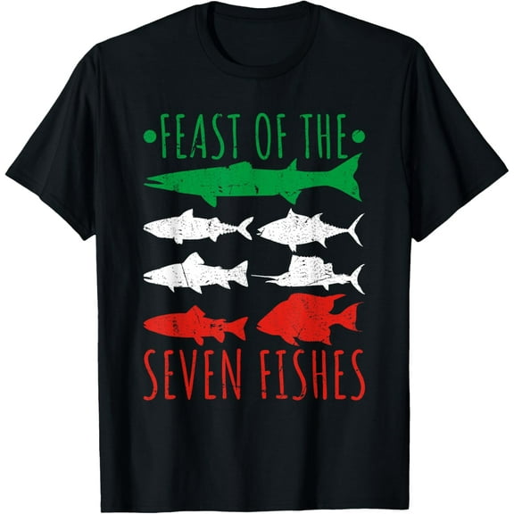 Feast of The Seven Fishes Italy La Vigilia Christmas Eve T-Shirt