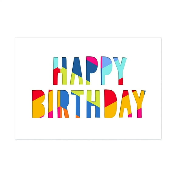 Hallmark Business Bulk Birthday Cards (Bright, Colorful Letters), 25 ct.