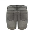 thumbnail image 4 of QATAINLAV Womens Summer Denim Shorts Casual Button Mid Waist Short Jeans Trendy Ripped Frayed Hem Distressed Jean Shorts with Pockets Todays Daily Sales Gray XXXL, 4 of 5