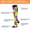 thumbnail image 5 of 7 Pairs Medical Sport Compression Socks - 15-20mmhg Graduated Knee-High Support for Men & Women, Ideal for Soccer, Running, and Nurses, 5 of 6