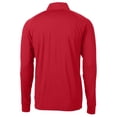 thumbnail image 3 of Men's-Cutter & Buck  Red New York Red Bulls Adapt Eco Knit Stretch Recycled Raglan Quarter-Zip Top, 3 of 3