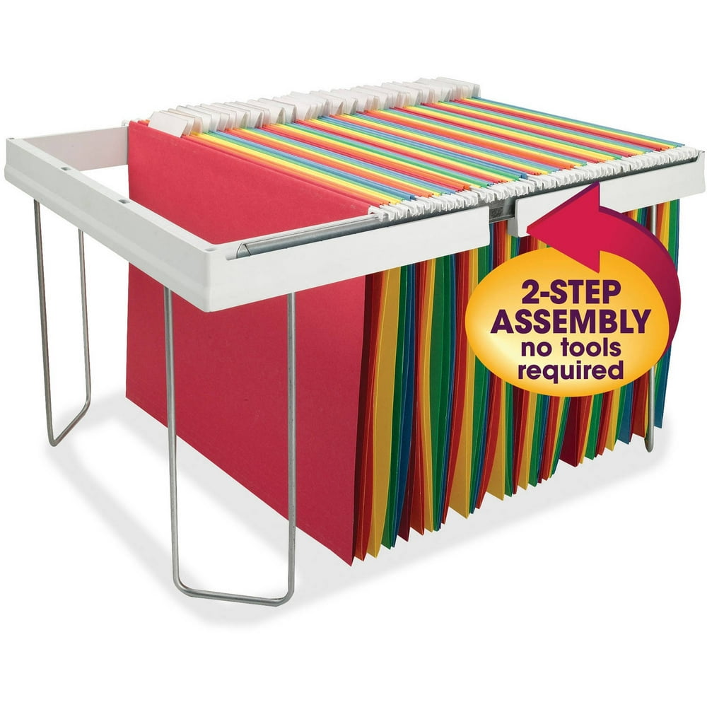 Smead HeavyDuty Adjustable Frame for Hanging Folders, 16" to 24