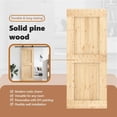 thumbnail image 4 of vidaXL NARVIK 33.5"x82.7" Solid Pine Wood Sliding Barn Door, Natural Brown, No Hardware Kits, 4 of 9
