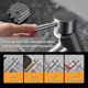 thumbnail image 3 of Bathroom Faucet, Single Handle 304 Stainless Steel Basin Mixer Tap, Modern Bathroom Mixer Tap Design with PEX Hose, Adjustable Hot and Cold Basin Fauc, 3 of 5