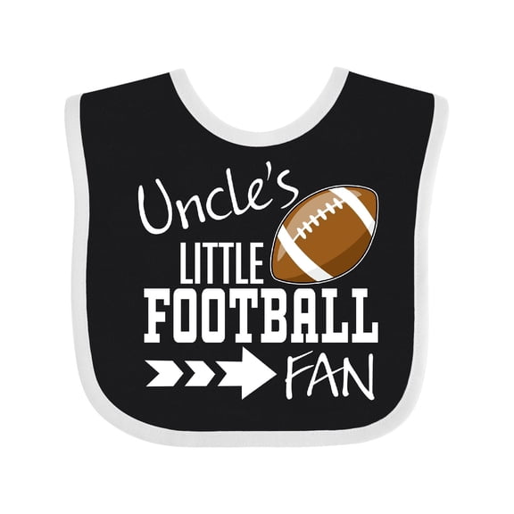 Inktastic Uncle's Little Football Fan Boys or Girls Baby Bib