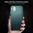 thumbnail image 3 of Premium Leather Case Compatible with iPhone 11 - Slim Full Leather Phone Case Supports Wireless Charging Scratch-Resistant Protective Case for iPhone 11 6.1", 3 of 9