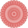 thumbnail image 1 of Ahgly Company Indoor Round Patterned Pastel Pink Area Rugs, 6' Round, 1 of 6