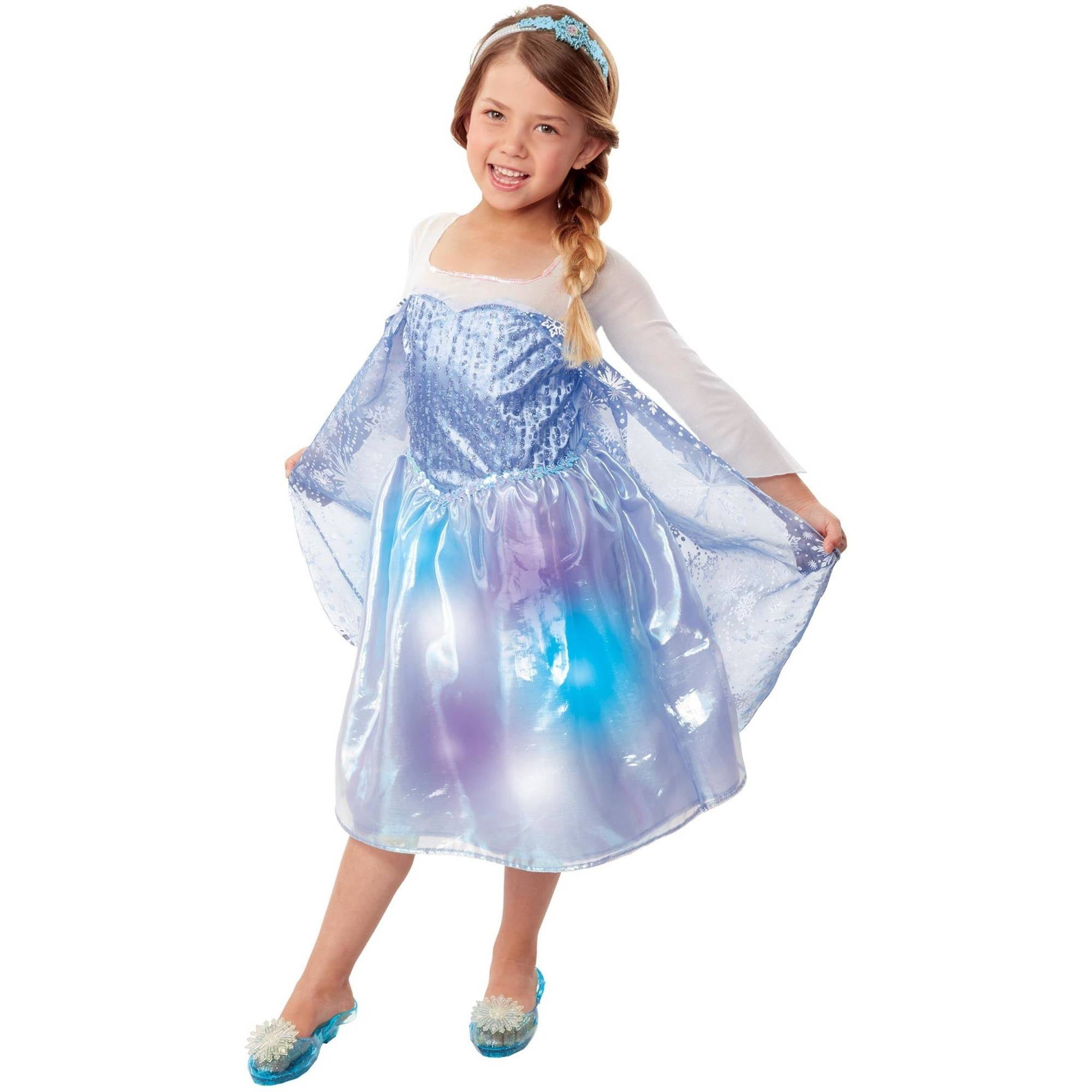 elsa musical light up dress walmart