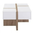 thumbnail image 4 of Furniture of America Table Basse de Rangement en Bois Moderne Needham en Blanc, 4 of 6