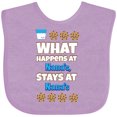 thumbnail image 3 of Inktastic What Happens at Nana's Boys or Girls Baby Bib, 3 of 4