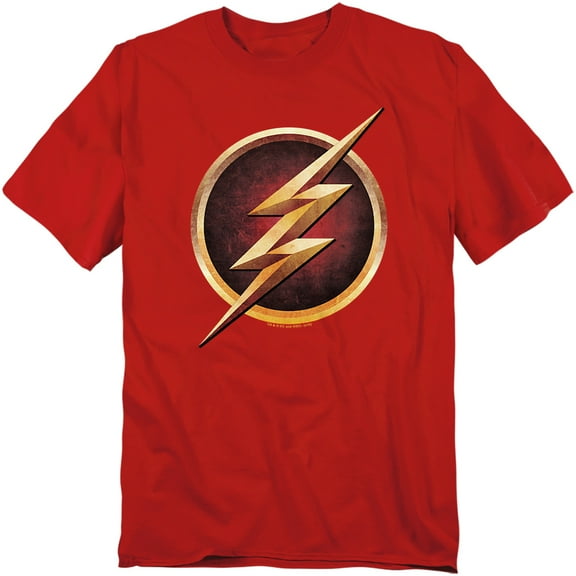 The Flash T-Shirt Chest Logo Unisex Graphic Tee For Men & Women Red 