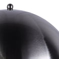 thumbnail image 2 of Benjara Aria 21" Table Lamp- Round- Dome Shade- Dark Silver- Black Faux Leather, 2 of 7