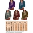 thumbnail image 2 of Bellella T-shirt Femme Manches Longues Tunique Ample Blouse Chandail Rouge 2TG, 2 of 2