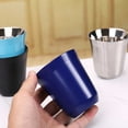 thumbnail image 5 of 80ML160ML  Espresso Mugs 304 Stainless Steel Coffee Cups Insulated Double Wall Safe Small Capacity Insulation (1pc Light Blue,80ml), 5 of 7