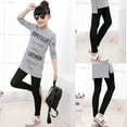 thumbnail image 2 of Girls Soft Leggings Kids Winter Warm Stretchy Leggings, 2 of 2