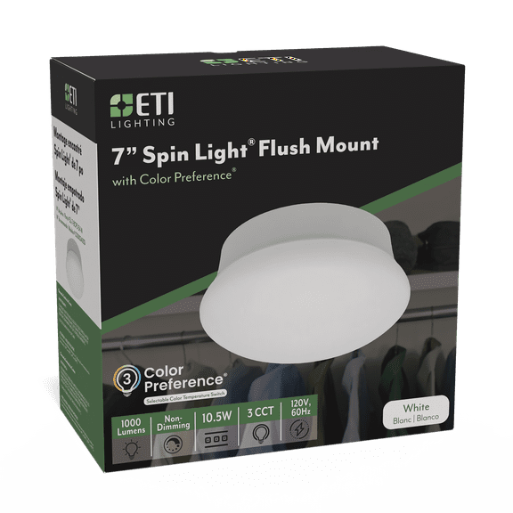 ETI 7″ High Output Spin Light with 3CCT, C02002403D