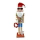 thumbnail image 1 of Figura de Papá Noel de playa de madera de 15 pulgadas, títere de Cascanueces, juguete, adorno de mesa decorativo para fiesta, decoración interior Estilo C, 1 of 8