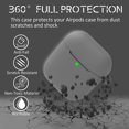 thumbnail image 3 of For Airpods Case Compatible With Airpods 1 & 2 Front-Led Visible Case Cover Skin With Carabiner Scratch-Resistant Case-Gray, 3 of 6