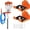 Orange, variant on Weedeater Hanger,1 Pack Heavy Duty Metal Weed Eater Hanger, Trimmer Rack Wall Mount Holds up to 120 LBS,Garage Organizer Hanger,Garden Tool Rack for Hedge Trimmer Leaf Blower and (1, Black)