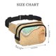 thumbnail image 4 of Disketp Beach Footprint Riñonera de Doble Capa, Bolsa de Cintura Ajustable para Viajes, Correr y Senderismo, Riñonera Ligera para Hombre y Mujer, 4 of 9