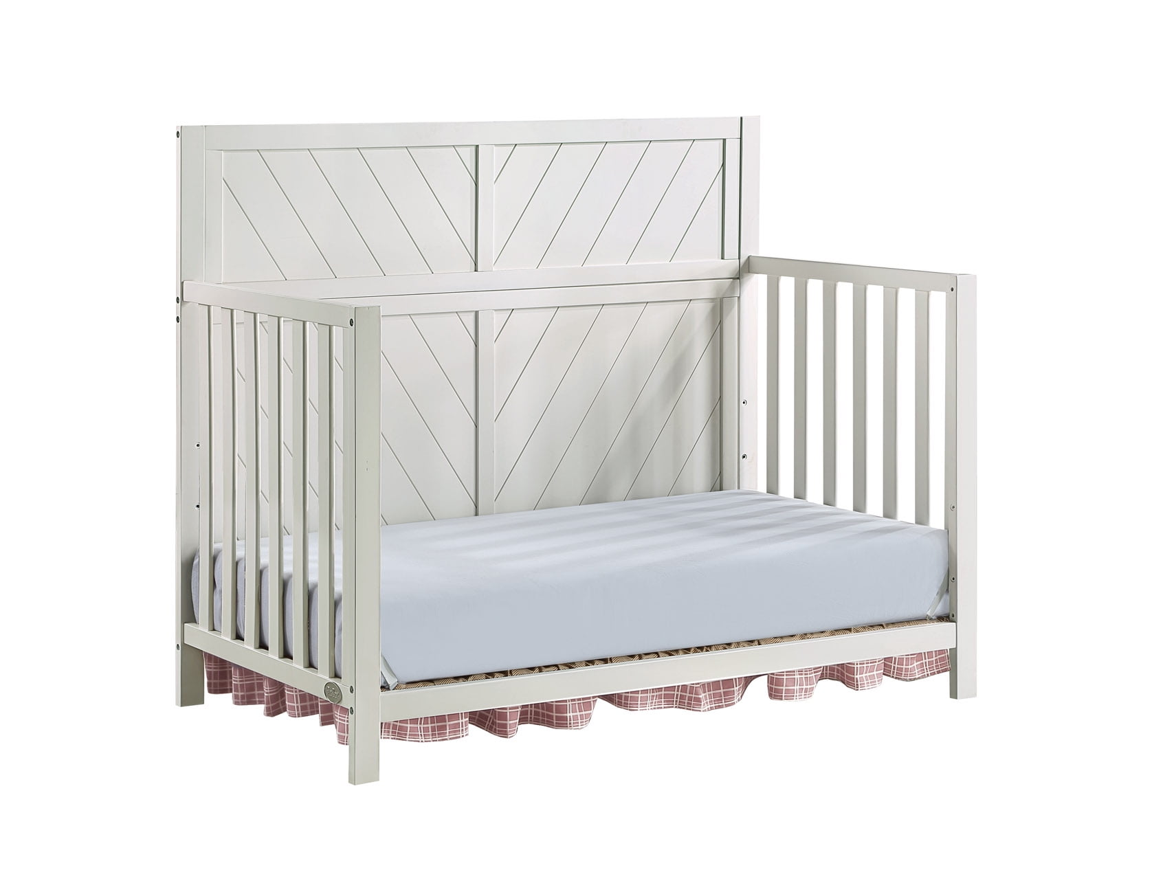 Ti Amo Shiloh 4-in-1 Convertible Baby Crib, Misty Grey