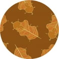 thumbnail image 1 of Ahgly Company Machine Washable Indoor Round Transitional Mahogany Brown Area Rugs, 5' Round, 1 of 7