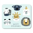 thumbnail image 1 of POGLIP Cute Faces Creative Zebra Koala Bear Giraffe Panda Mousepad Mouse Pad Mouse Mat 9x10 inch, 1 of 1