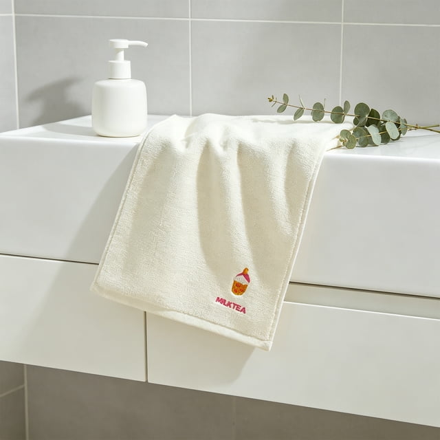 Linnome Cotton Face Towel Soft Absorbent Hand Towel for Home Daily Use 23.62x11.81 Inch