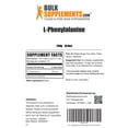 thumbnail image 6 of BulkSupplements L-Phenylalanine Powder - 500mg per Serving - 250 Grams (8.8 oz) - 500 Servings, 6 of 6