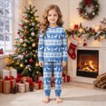 thumbnail image 2 of sdbrld Kids Girl Christmas Pajamas Set Shirts and Shorts Jammies Xmas Matching Pjs Outfits Sizes 3-4 Years, 2 of 9