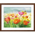 thumbnail image 2 of Art.com Meadow Poppies Art Print by Danhui Nai, Brown Frame Wall Art, 21" x 17", 2 of 5