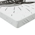 thumbnail image 2 of Ambesonne Inspirational Fitted Sheet, Ocean Inside You, Queen Size, Charcoal Grey, 2 of 3