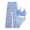 Light Blue, variant on Stylish Floral Print Bikini High Waist Two Piece Swimsuit For Teen Girls And Juniors
