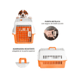 thumbnail image 5 of Jaula Transportadora Mascotas Rectangular Lab.G Naranja Blanco, 5 of 5