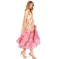 thumbnail image 4 of Sakkas Starlight Fourth Women's Tie Dye Caftan Tank Dress/Cover Up Beach Kaftan - 44-BurgundyBrown - One Size, 4 of 5