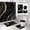 Black, variant on 4Pcs Luxury Marble Shower Curtain Sets, Bathroom Set with Shower Curtain,Toilet Lid Rug, Contour Mat and Bath Mat, Shower Curtain with 12 Hooks for Bathroom Sets Decor 72 x 72 Inch, Black