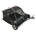 thumbnail image 2 of M optimized Tow Behind Lawn Sweeper 42 Inch, Large Capacity Heavy-Duty Leaf Collector with Adjustable Sweeping Height, Dumping Rope Design for Picking Up Debris, Grass, 2 of 7