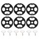 thumbnail image 1 of Juego de 6 clips metálicos para fundas de asientos de coche, placa ciruela, sujetadores y tarjeta de plástico para fijación de hebillas, herramientas y accesorios de ferretería automotriz., 1 of 7