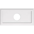 thumbnail image 2 of Ekena Millwork CMP34X17RE-07000 7 in. ID x 11.75 in. Rectangle Architectural Grade PVC Contemporain Plafond Médaillon, 2 of 4