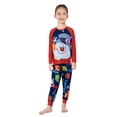 thumbnail image 3 of Christmas Pajamas for Family Matching PJ's Set Christmas Tree/Deer Print Top and Classic Red/Green Plaid Pants, 3 of 10