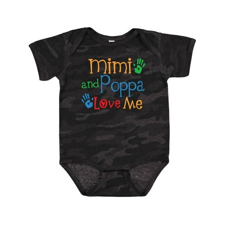 

Inktastic Mimi and Poppa Love Me Gift Baby Boy or Baby Girl Bodysuit